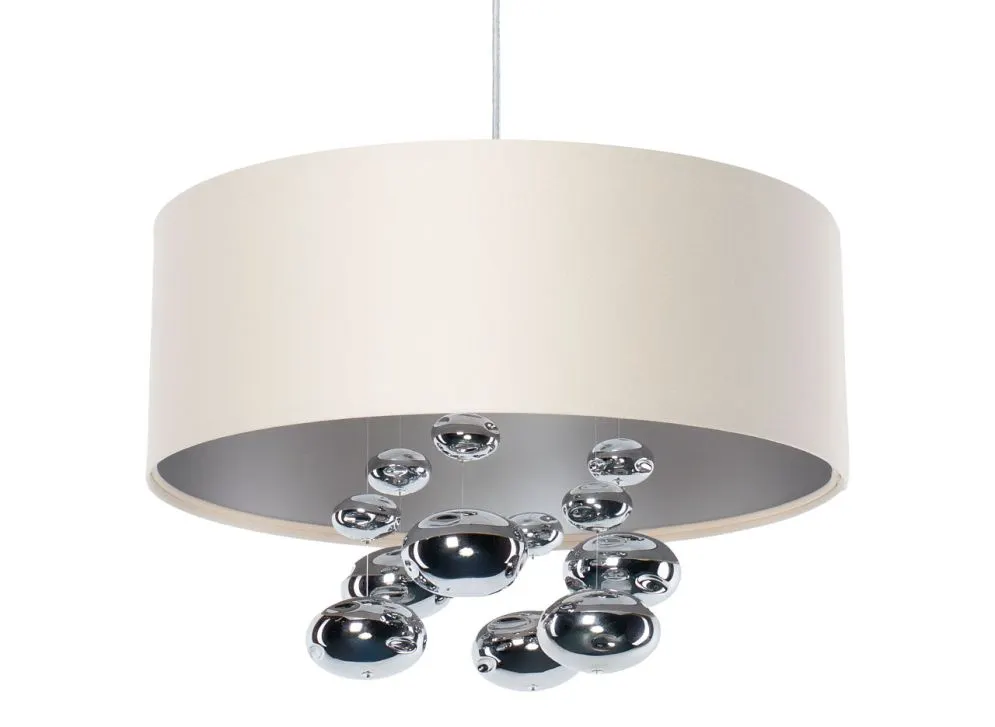 Lampa wisząca BUBBLE LIGHT 60cm kremowa satynowa I sklep meblowy MIRAT.  kolekcja ball