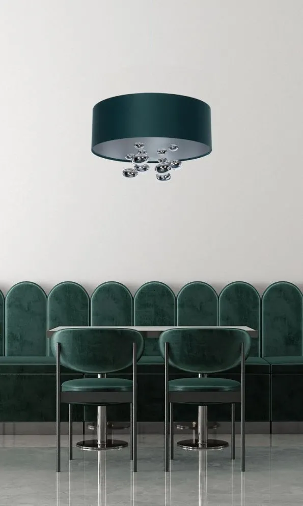 Lampa wisząca BUBBLE LIGHT 40cm zielona polskiej produkcji I sklep meblowy MIRAT.