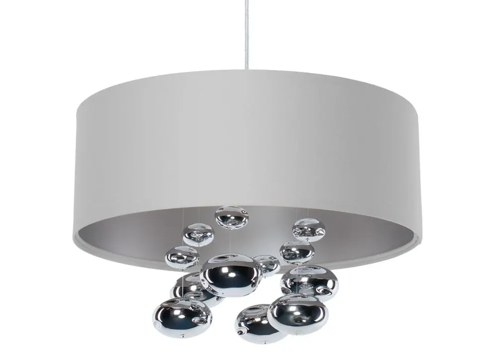 Lampa wisząca BUBBLE LIGHT 40cm szara glam I sklep meblowy MIRAT.