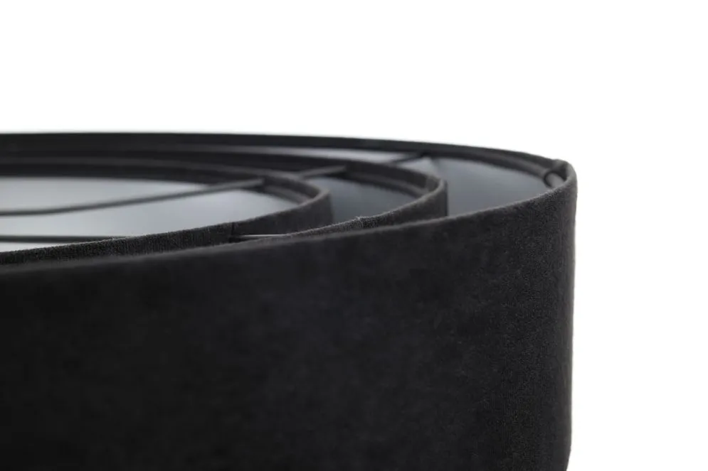 Lampa wisząca TRIO czarna/srebrna w stylu glamour | MIRAT. w stylu kolekcja