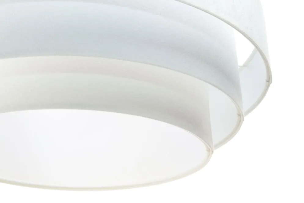 Lampa wisząca TRIO biała welurowa w stylu glamour | MIRAT. w stylu  kolekcja