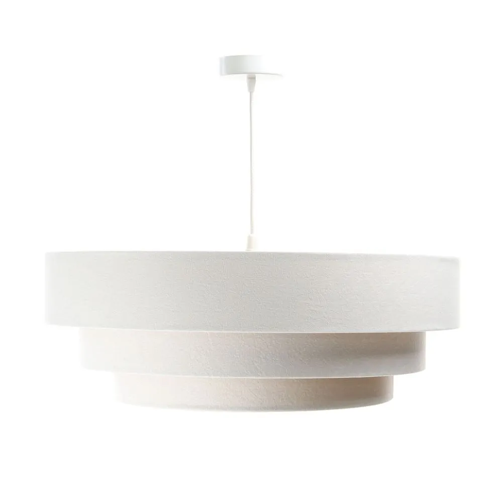 Lampa wisząca TRIO biała/złota welurowa do jadalni | MIRAT. w stylu  kolekcja