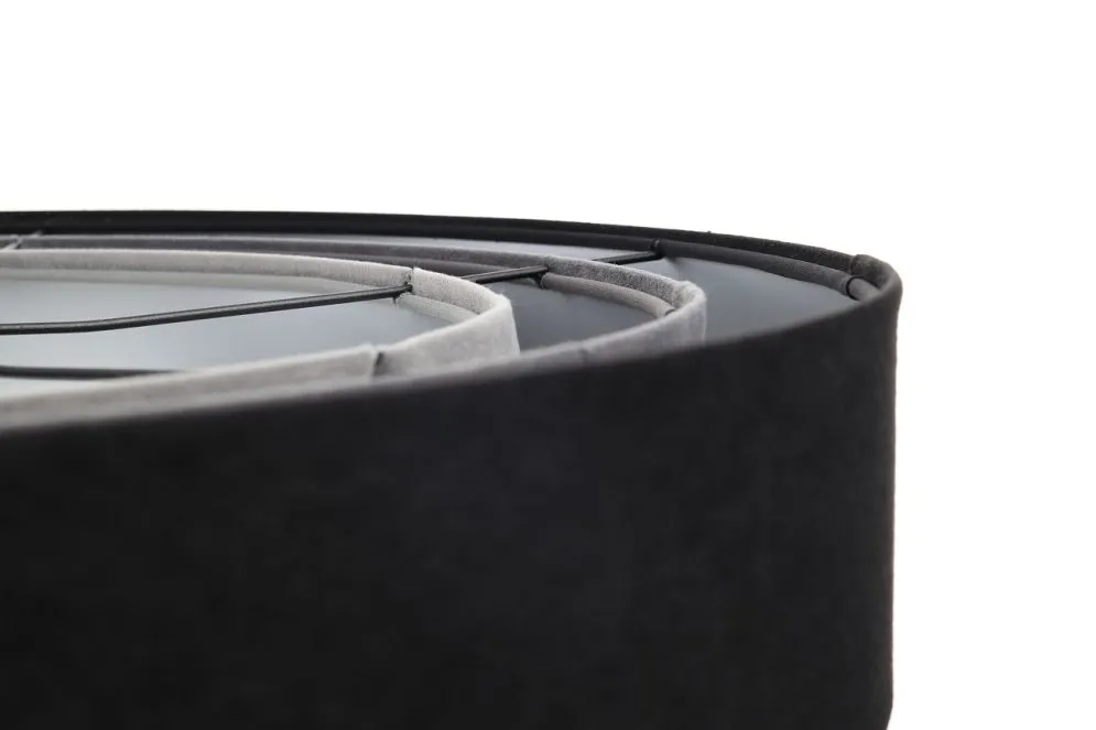Lampa wisząca TRIO MIX czarna/szara/srebrna do nowoczesnego salonu | MIRAT. w stylu kolekcja