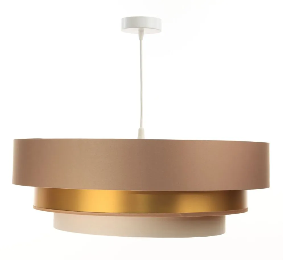 Lampa wisząca TRIO MIX beżowa/złota/kremowa symetryczna kolorowa | MIRAT. w stylu kolekcja