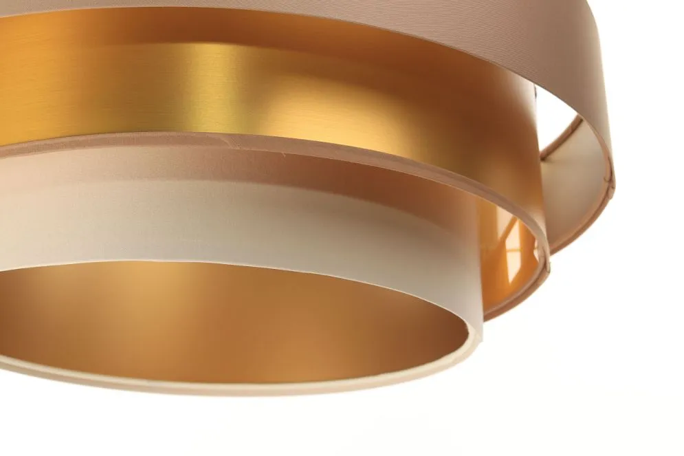 Lampa wisząca TRIO MIX beżowa/złota/kremowa symetryczna kolorowa | MIRAT. w stylu kolekcja