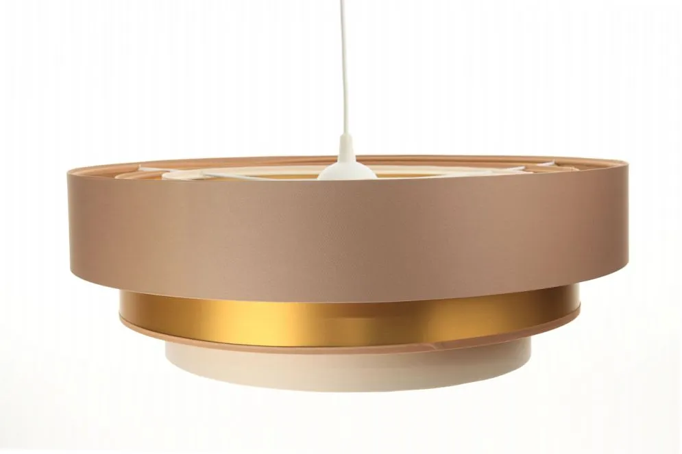 Lampa wisząca TRIO MIX beżowa/złota/kremowa symetryczna kolorowa | MIRAT. w stylu kolekcja