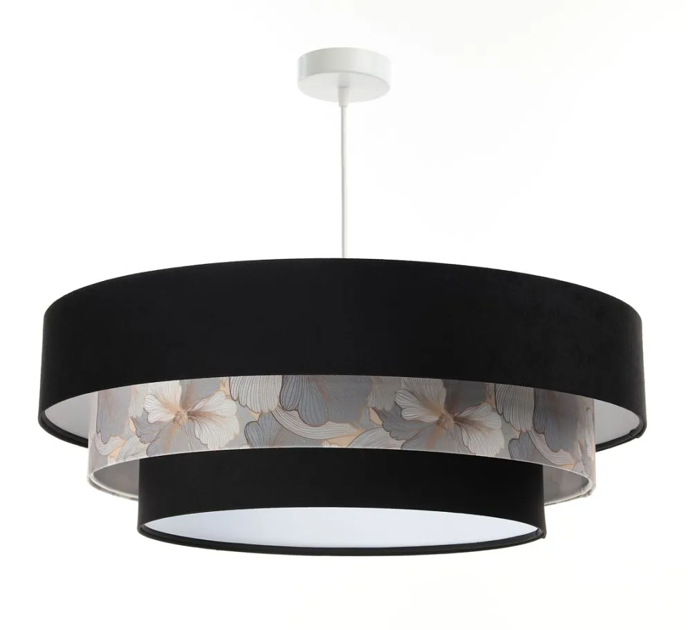 Lampa wisząca TRIO MIX czarna/wielokolorowa nad stół polskiej produkcji | MIRAT. w stylu kolekcja