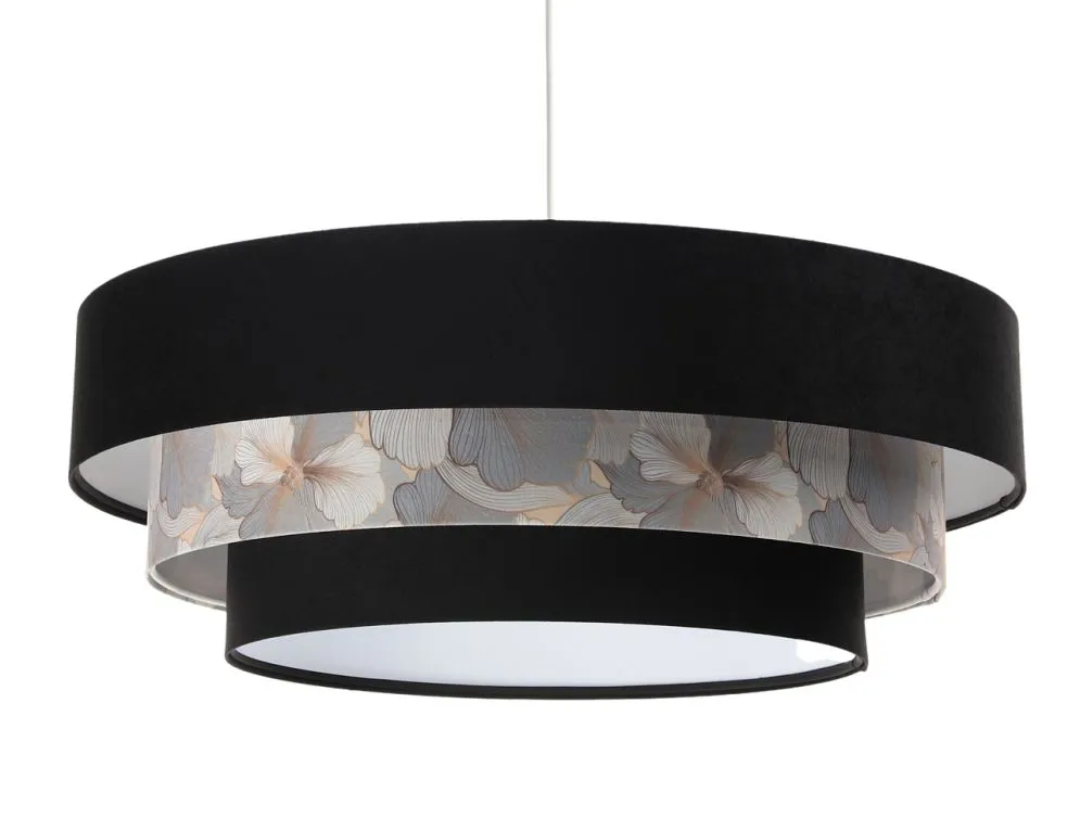 Lampa wisząca TRIO MIX czarna/wielokolorowa nad stół polskiej produkcji | MIRAT. w stylu kolekcja