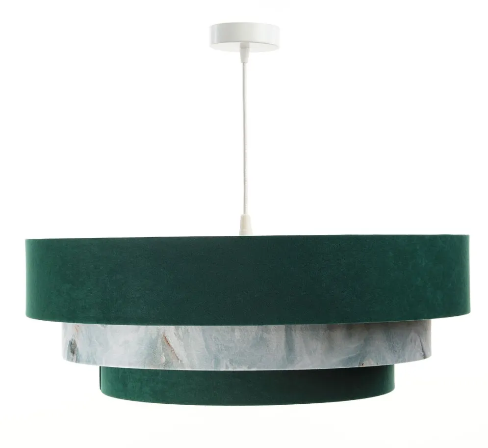 Lampa wisząca TRIO MIX zielona/wielokolorowa w kształcie walca | MIRAT. w stylu kolekcja