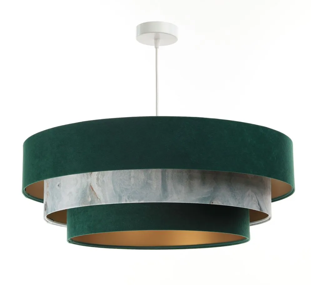 Lampa wisząca TRIO MIX zielona/wielokolorowa w kształcie walca | MIRAT. w stylu kolekcja