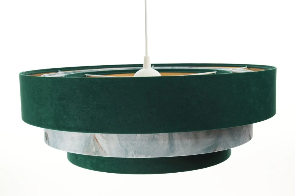 Lampa wisząca TRIO MIX zielona/wielokolorowa w kształcie walca | MIRAT. w stylu kolekcja