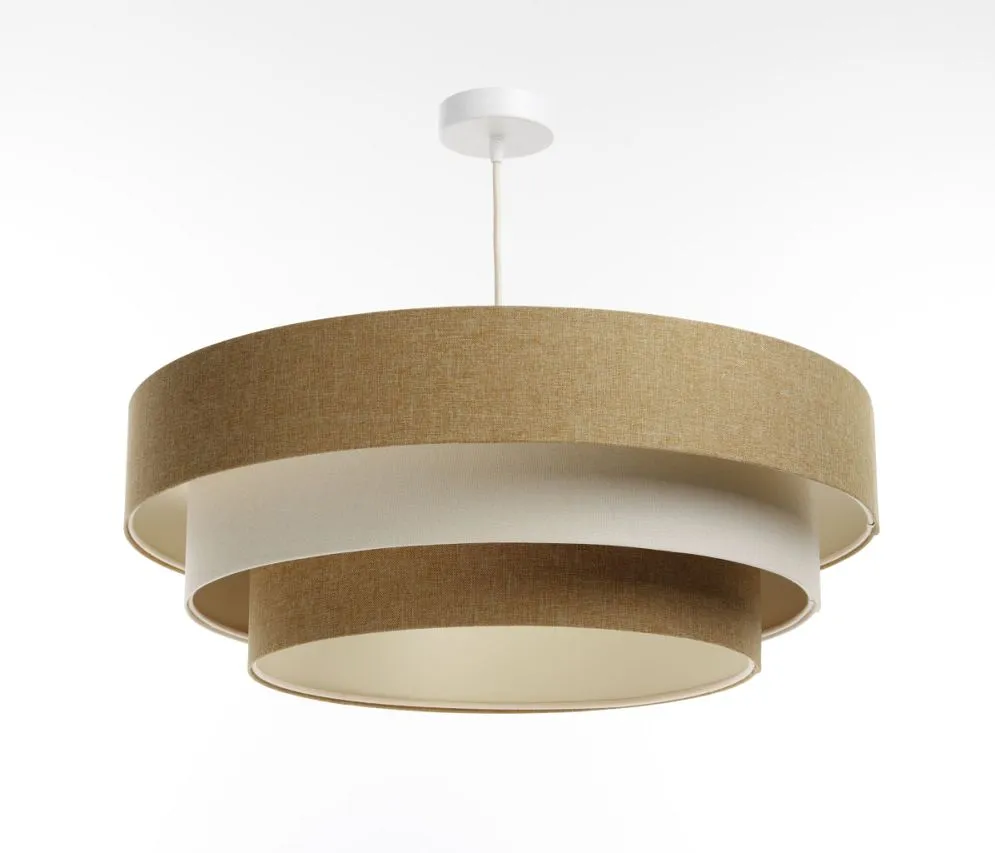 Lampa wisząca ERUTAN TRIPLE żółta/kremowa do sypialni I sklep meblowy MIRAT.