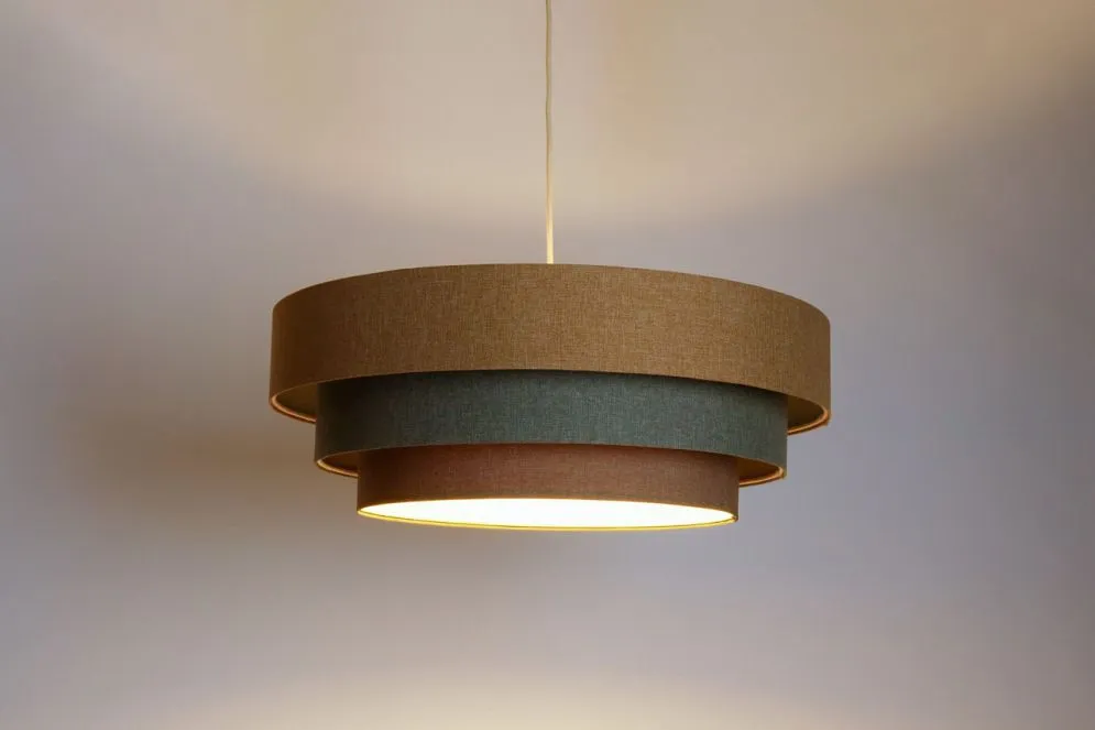 Lampa wisząca ERUTAN TRIPLE żółta/zielona/brązowa trzykolorowa I sklep meblowy MIRAT.
