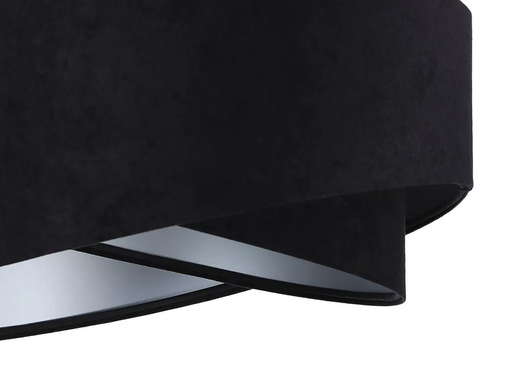 Lampa wisząca GEMSTONE czarna/srebrna asymetryczna elegancka | MIRAT. w stylu kolekcja