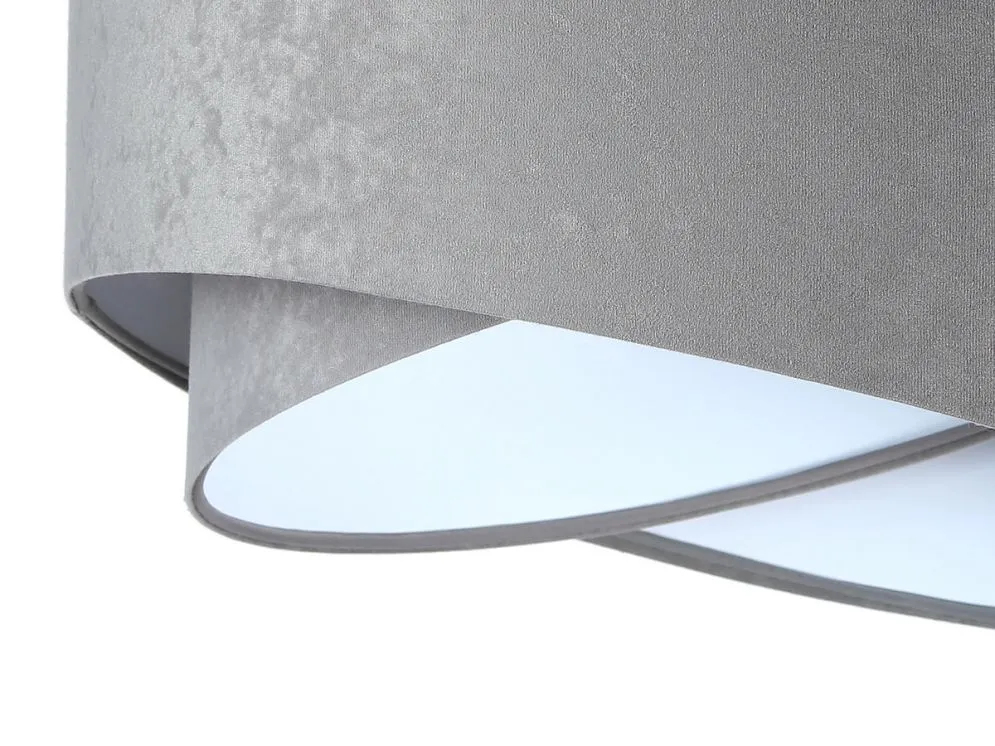 Lampa wisząca GEMSTONE szara/biała nowoczesna do przedpokoju | MIRAT. w stylu kolekcja