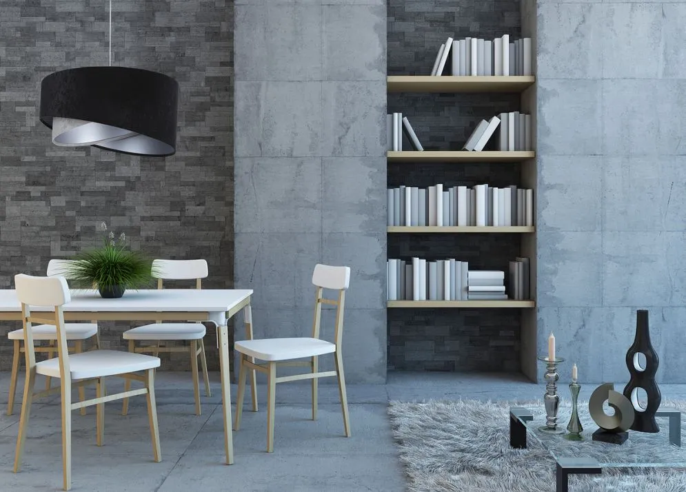 Lampa wisząca SHAPELESS czarna/szara/srebrna asymetryczna aksamitna | MIRAT. w stylu kolekcja