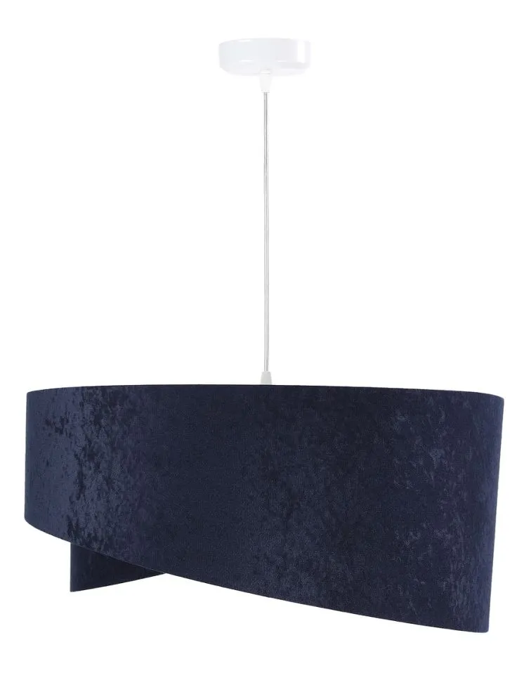 Lampa wisząca GEMSTONE granatowa/srebrna dwukolorowa nowoczesna | MIRAT. w stylu kolekcja