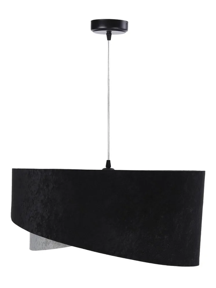 Lampa wisząca SHAPELESS czarna/szara/biała welurowa trzykolorowa | MIRAT. w stylu kolekcja