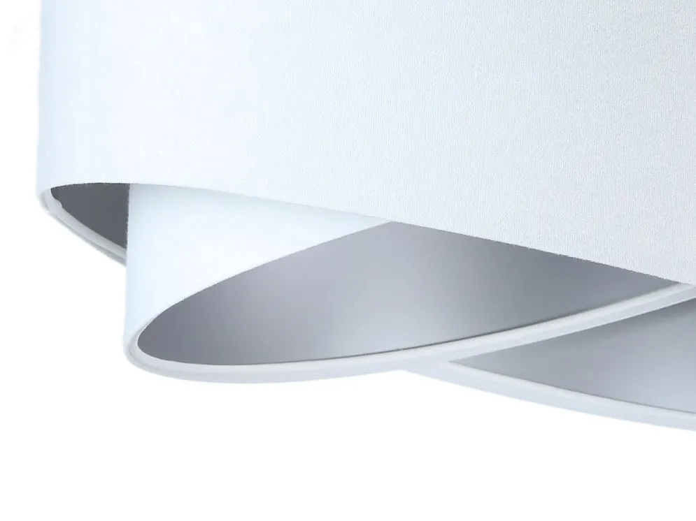 Lampa wisząca GEMSTONE biała/srebrna asymetryczna | MIRAT. w stylu kolekcja