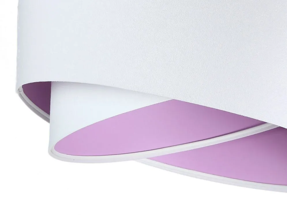 Lampa wisząca GEMSTONE WHITE biała/fioletowa do pokoju dziecięcego | MIRAT. w stylu kolekcja