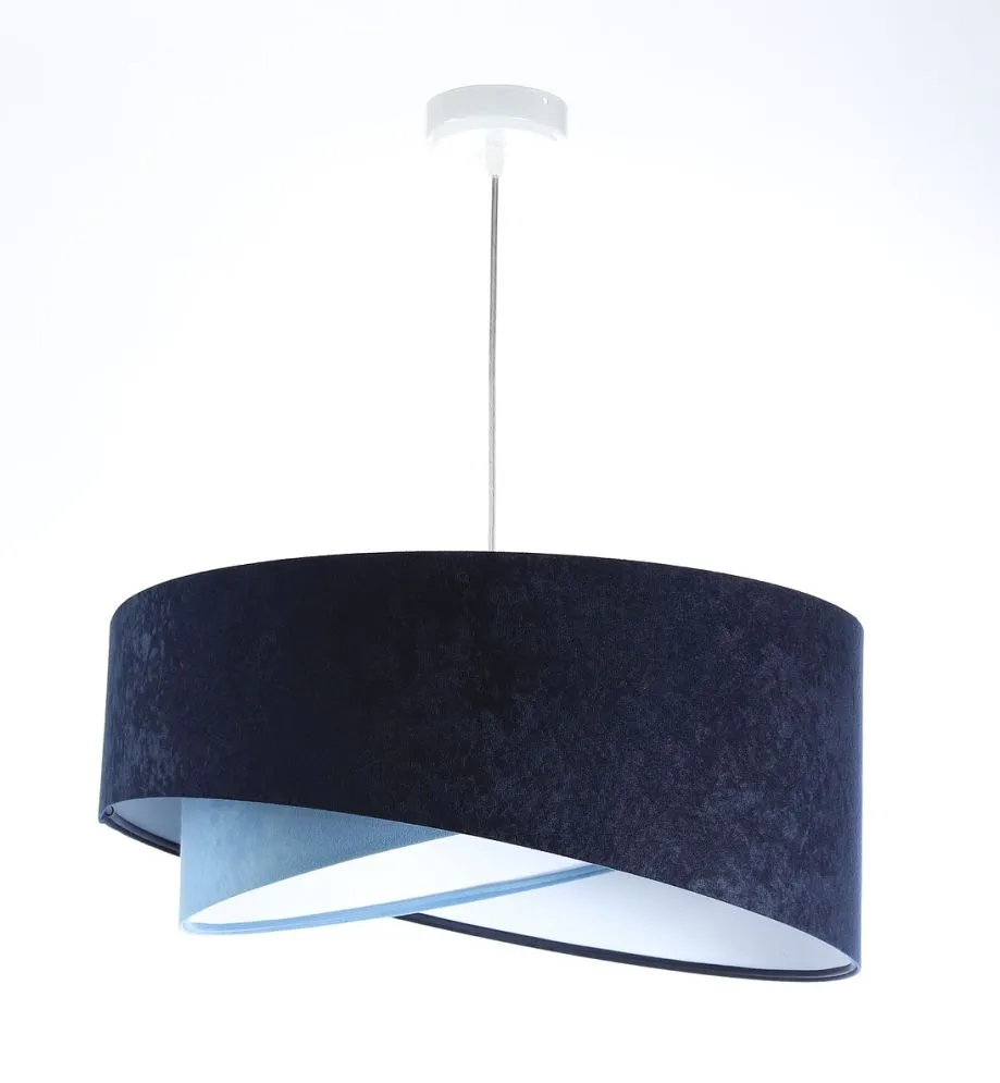 Lampa wisząca THUNDERCLOUD BLUE granatowa/biała trzykolorowa | MIRAT. w stylu kolekcja