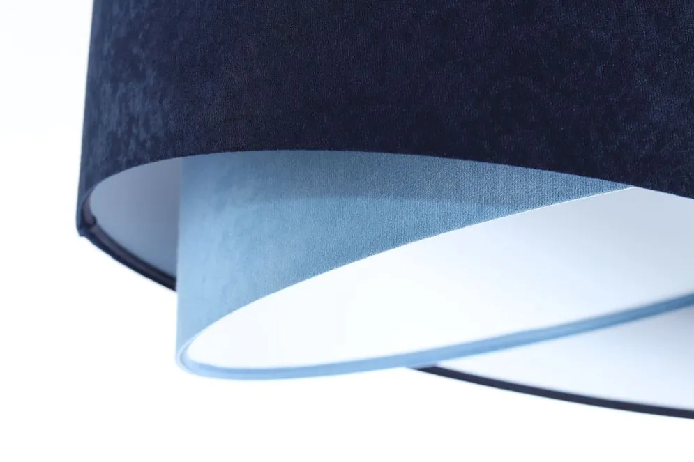 Lampa wisząca THUNDERCLOUD BLUE granatowa/biała trzykolorowa | MIRAT. w stylu kolekcja