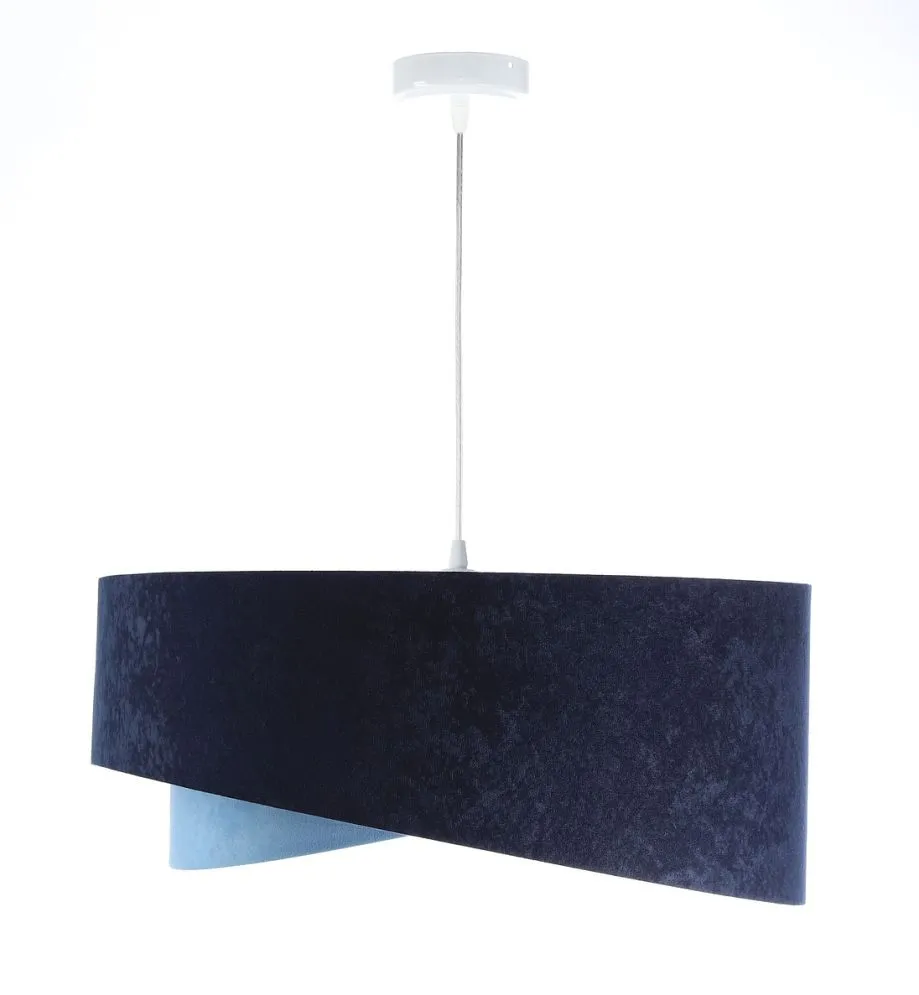 Lampa wisząca THUNDERCLOUD BLUE granatowa/biała trzykolorowa | MIRAT. w stylu kolekcja