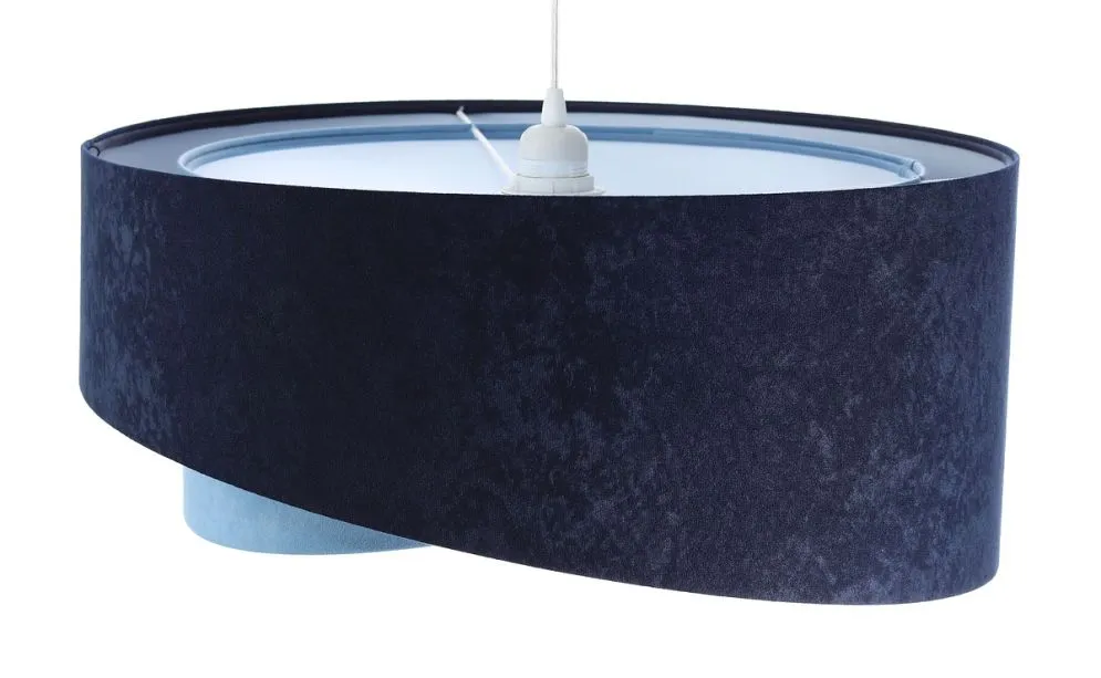 Lampa wisząca THUNDERCLOUD BLUE granatowa/biała trzykolorowa | MIRAT. w stylu kolekcja