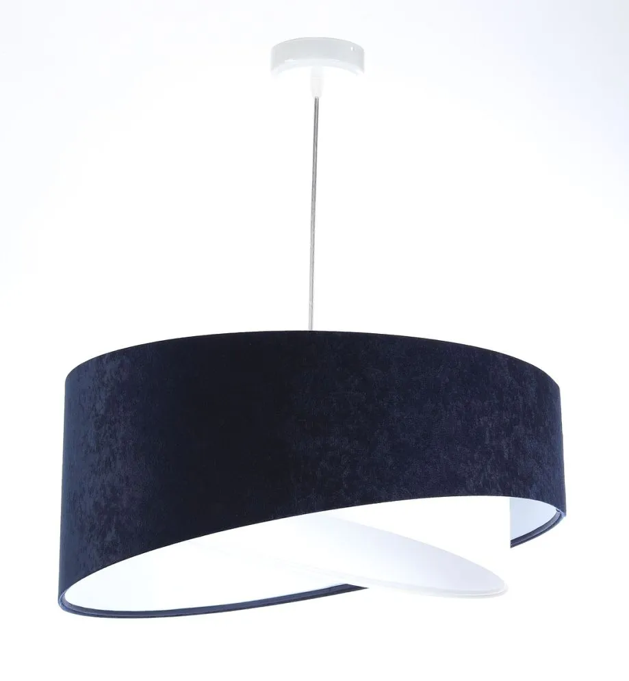 Lampa wisząca THUNDERCLOUD WHITE granatowa/biała do salonu | MIRAT. w stylu kolekcja