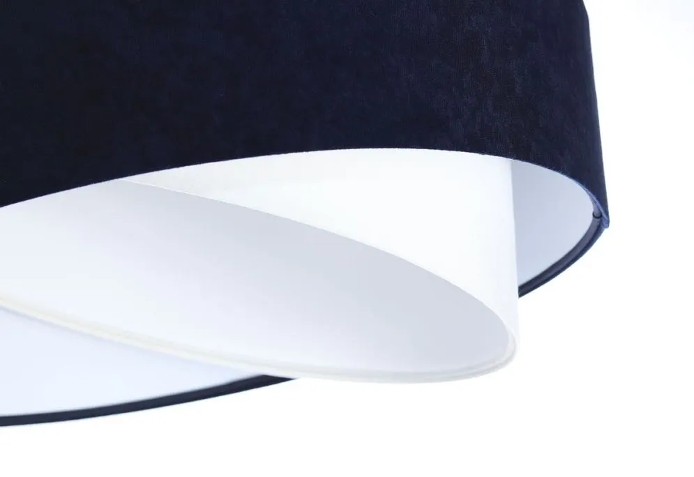 Lampa wisząca THUNDERCLOUD WHITE granatowa/biała do salonu | MIRAT. w stylu kolekcja