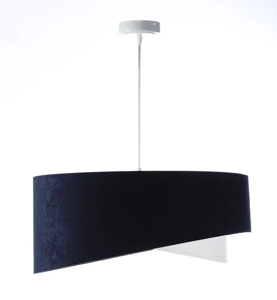 Lampa wisząca THUNDERCLOUD WHITE granatowa/biała do salonu | MIRAT. w stylu kolekcja
