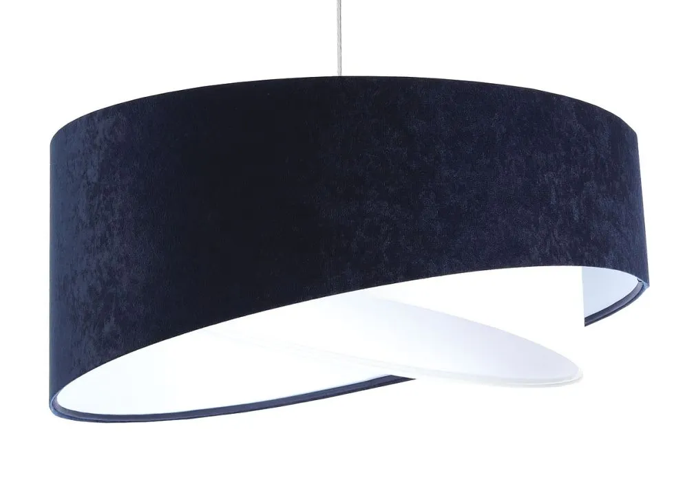 Lampa wisząca THUNDERCLOUD WHITE granatowa/biała do salonu | MIRAT. w stylu kolekcja