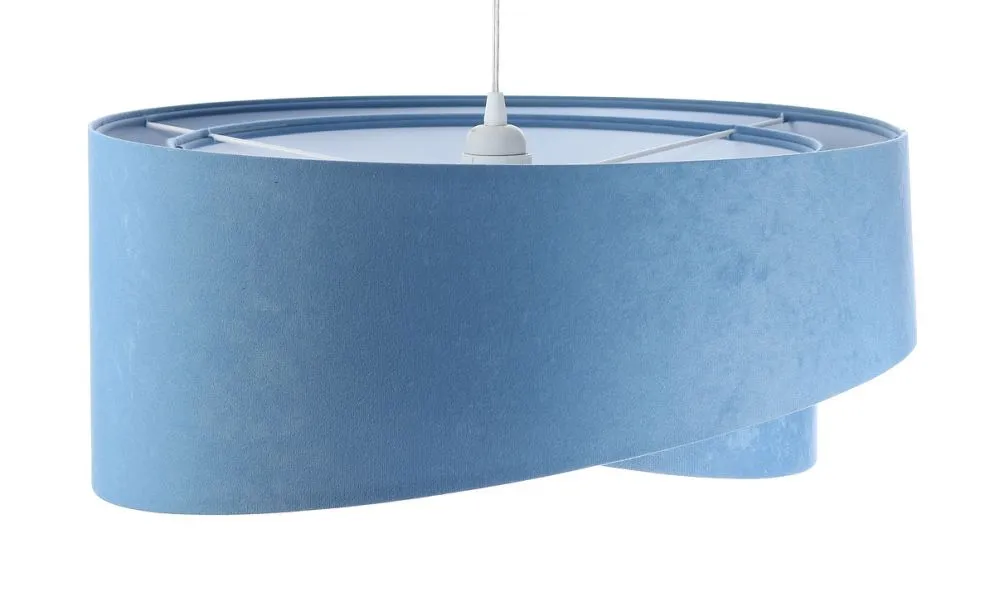 Lampa wisząca GEMSTONE błękitna/biała asymetryczna dwukolorowa | MIRAT. w stylu kolekcja