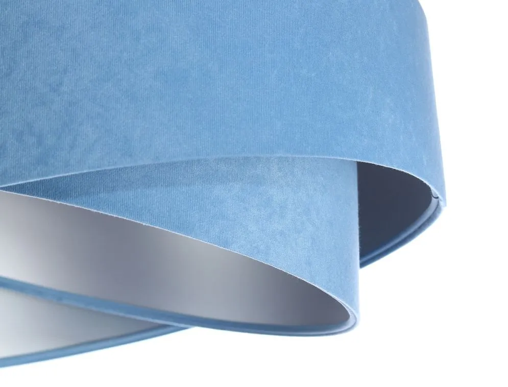 Lampa wisząca GEMSTONE błękitna/srebrna w stylu glamour | MIRAT. w stylu kolekcja