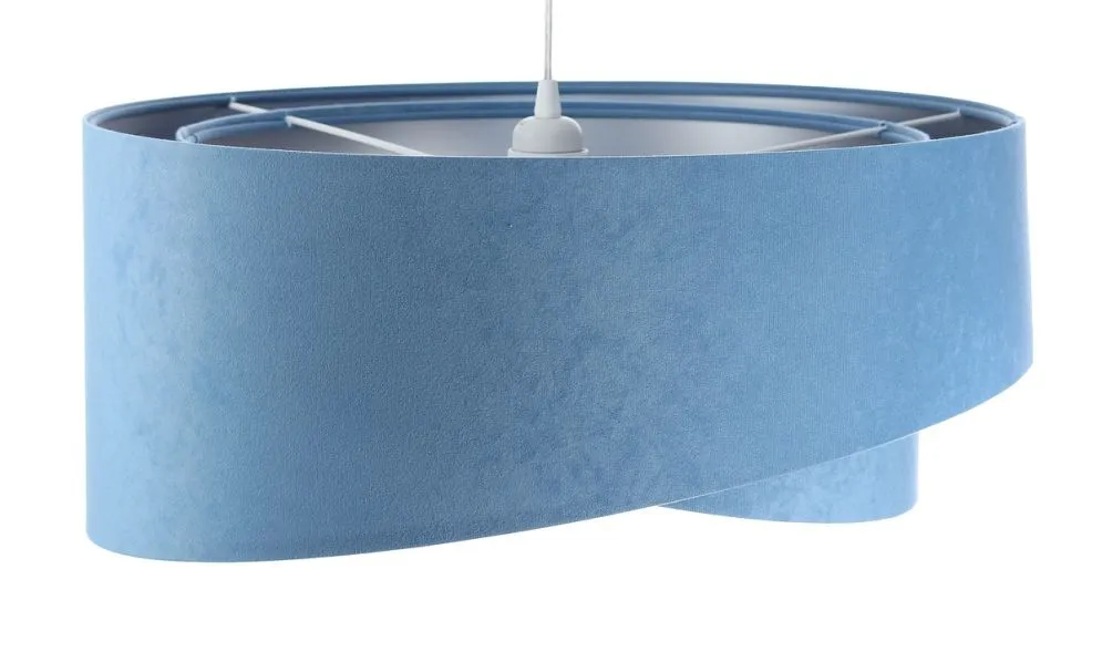 Lampa wisząca GEMSTONE błękitna/srebrna w stylu glamour | MIRAT. w stylu kolekcja