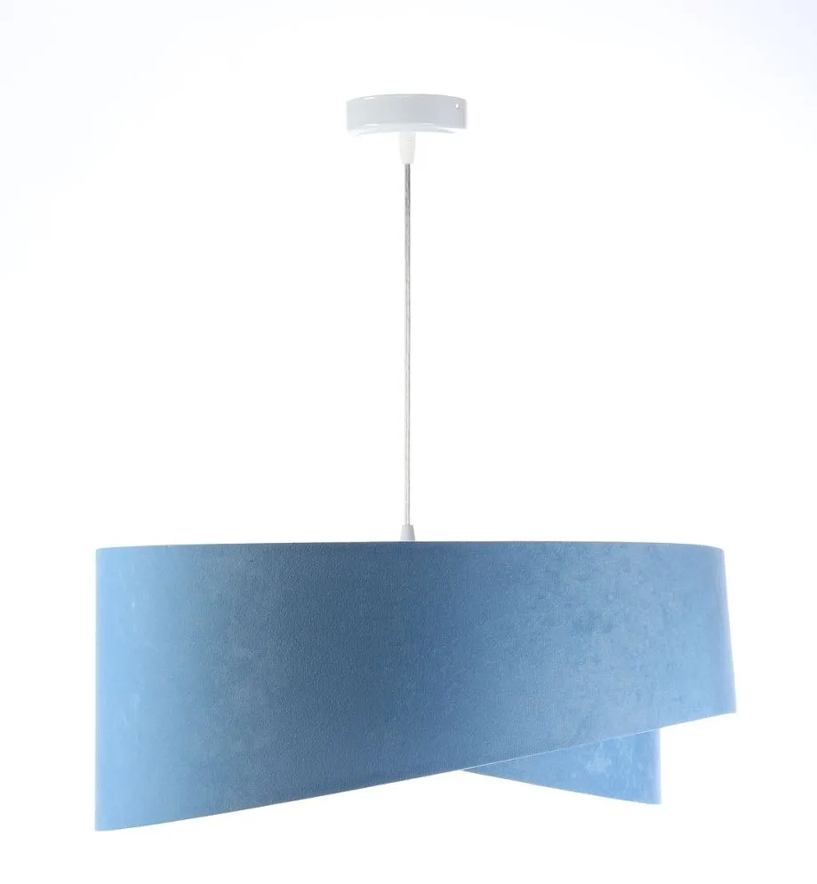 Lampa wisząca GEMSTONE błękitna/złota dwukolorowa do salonu | MIRAT. w stylu kolekcja
