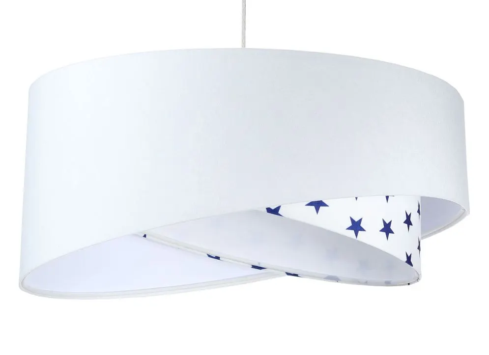 Lampa wisząca DREAMER biała welurowa do pokoju dziecięcego | MIRAT. w stylu kolekcja