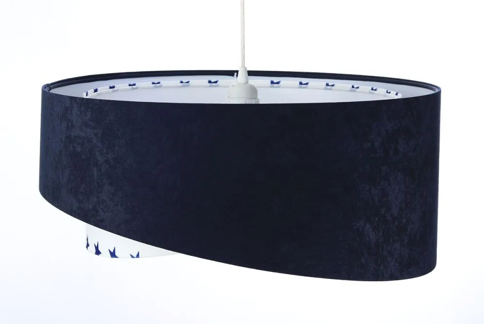 Lampa wisząca DREAMER granatowa asymetryczna w gwiazdki | MIRAT. w stylu kolekcja
