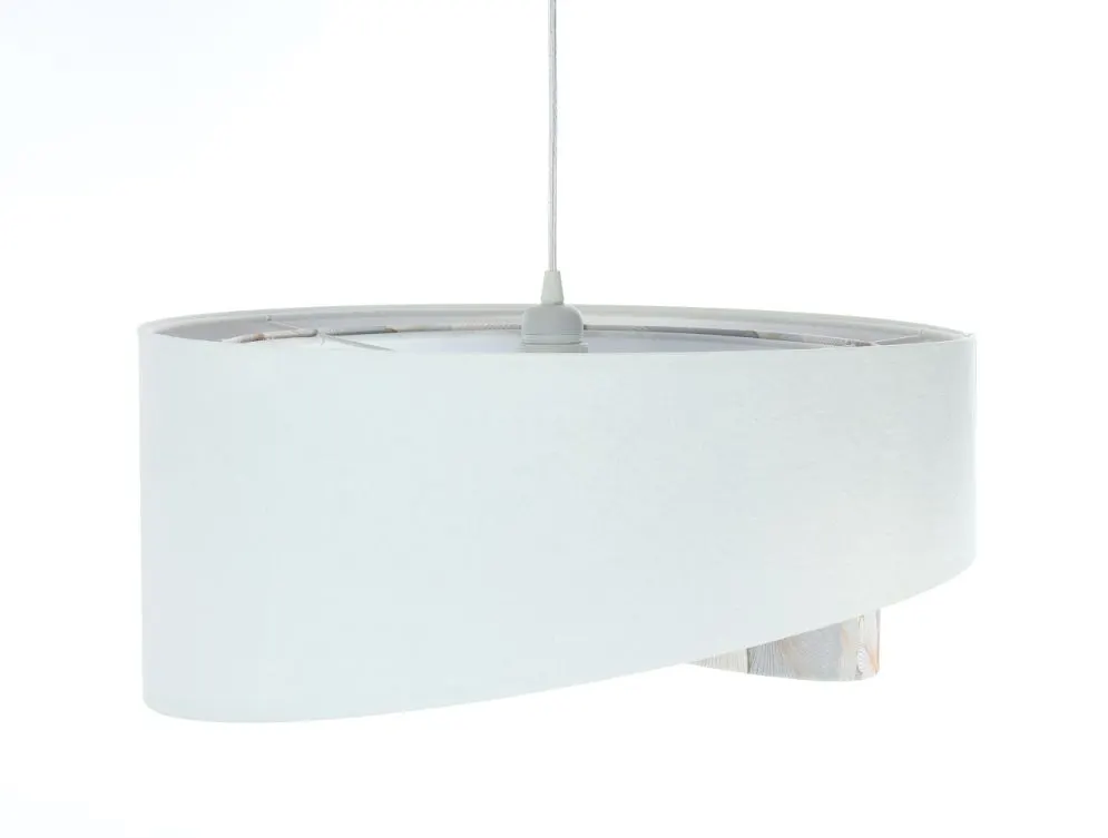 Lampa wisząca WHITE FLOWER biała aksamitna nowoczesna | MIRAT. w stylu kolekcja
