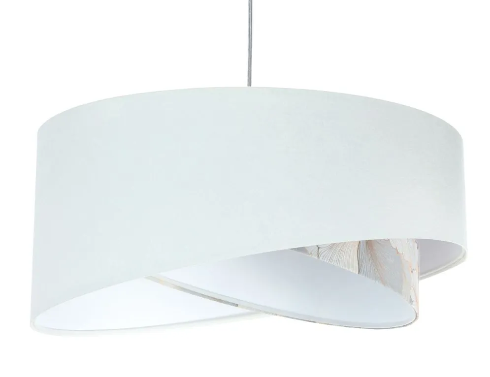 Lampa wisząca WHITE FLOWER biała aksamitna nowoczesna | MIRAT. w stylu kolekcja