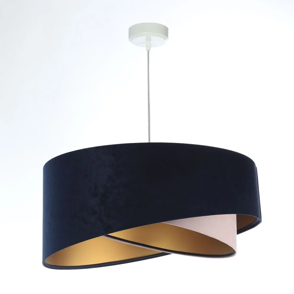 Lampa wisząca SAPPHIRE granatowa/złota w stylu glamour | MIRAT. w stylu  kolekcja