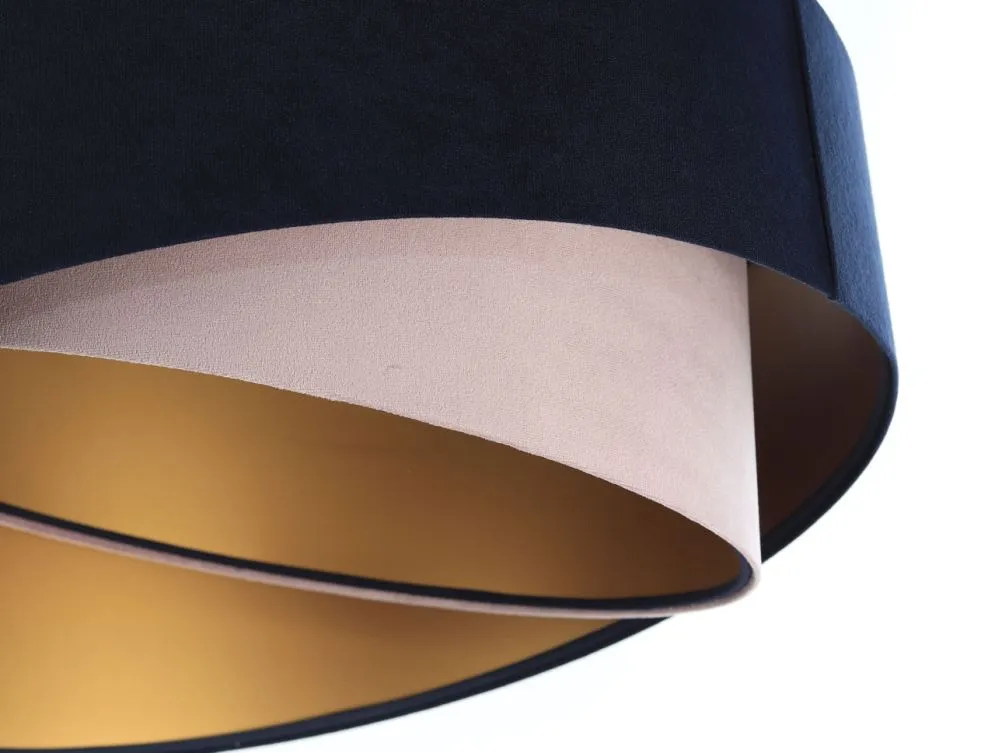 Lampa wisząca SAPPHIRE granatowa/złota w stylu glamour | MIRAT. w stylu  kolekcja