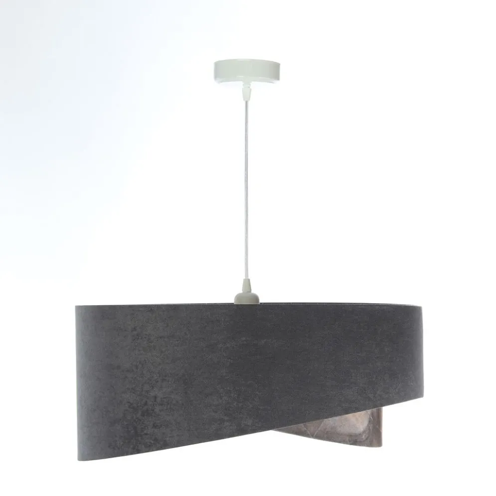 Lampa wisząca TOURMALINE szara/złota nowoczesna elegancka | MIRAT. w stylu kolekcja
