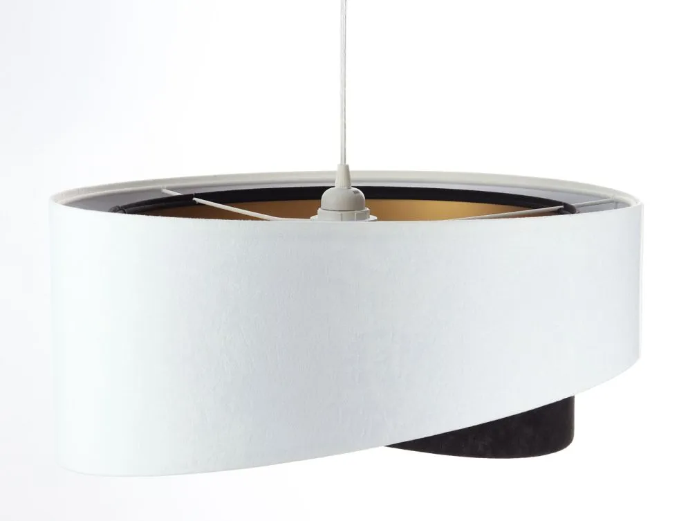 Lampa wisząca BAW biała/czarna trzykolorowa nowoczesna | MIRAT. w stylu kolekcja