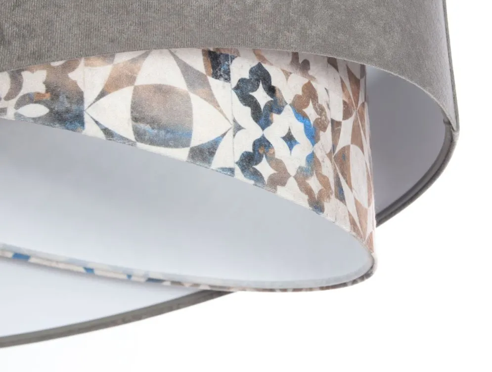Lampa wisząca ASHES szara/biała nowoczesna trzykolorowa | MIRAT. w stylu kolekcja