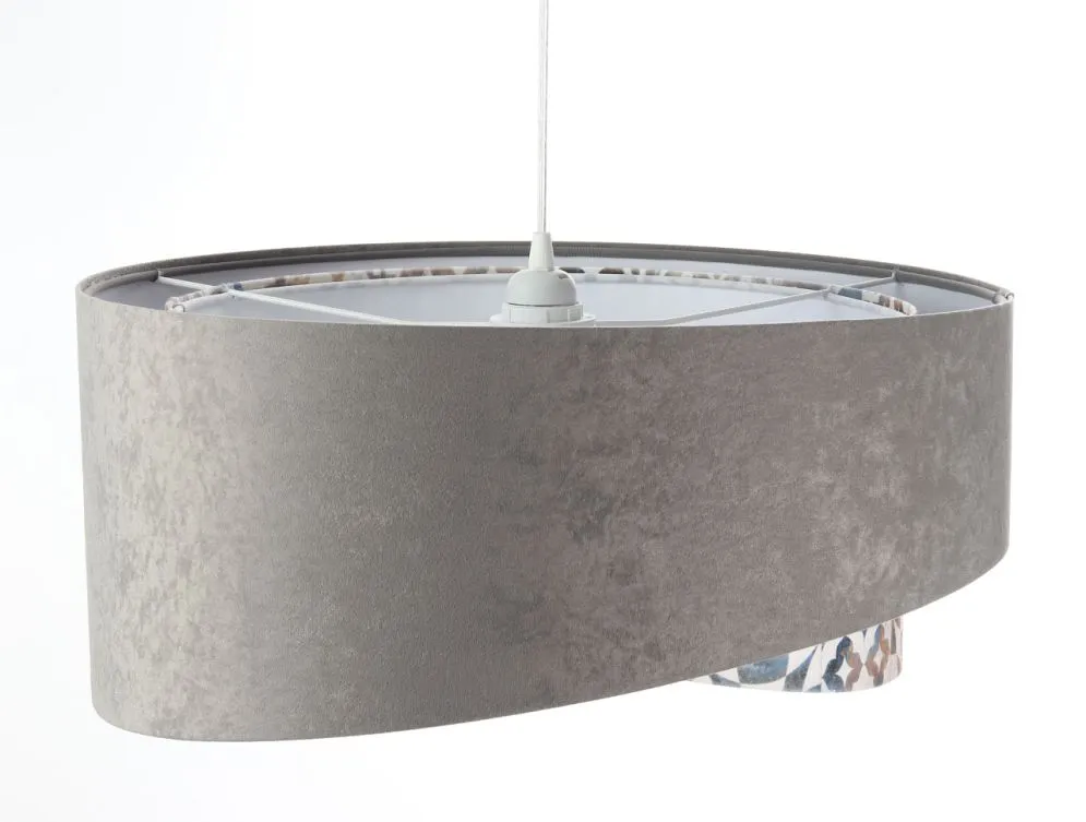 Lampa wisząca ASHES szara/biała nowoczesna trzykolorowa | MIRAT. w stylu kolekcja