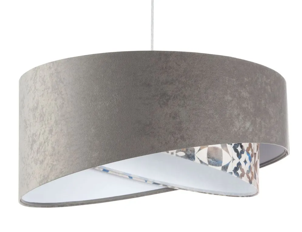 Lampa wisząca ASHES szara/biała nowoczesna trzykolorowa | MIRAT. w stylu kolekcja
