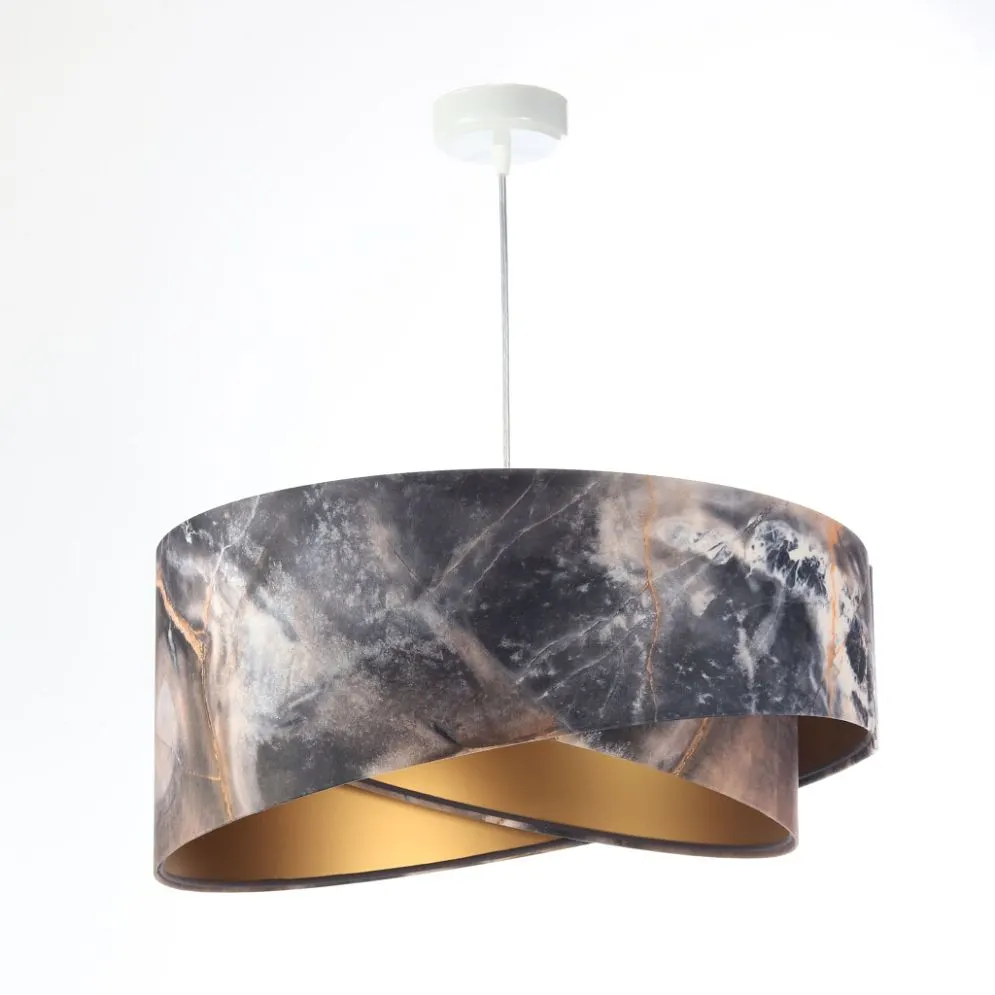 Lampa wisząca MINERAL wielokolorowa asymetryczna | MIRAT. w stylu kolekcja
