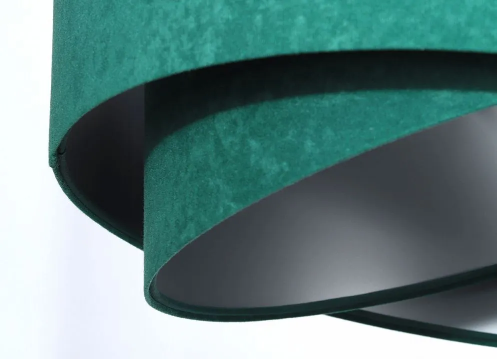 Lampa wisząca GEMSTONE zielona/srebrna nowoczesna do salonu | MIRAT. w stylu kolekcja