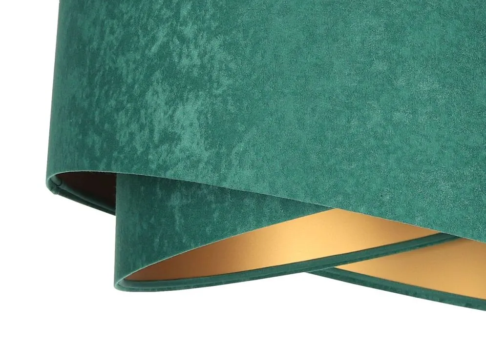 Lampa wisząca GEMSTONE zielona/złota w stylu glamour | MIRAT. w stylu kolekcja